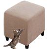 Hoowarm Elasticizzato Copri Pouf ，Rotondo/Quadrato Fodera Poggiapiedi ，40x40/50x50/60x60 Elasticizzat Coprisgabello ，Velluto Jacquard Copri Sgabello (Color : A13, Size : 50x50x40)