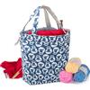 Teamoy Borsa Tote Regolabile per Lavoro a Maglia e Uncinetto, Organizer in Tela per Lana Gomitolo, Ferri da Maglia o Altre Forniture per Lavoro a Maglia e Uncinetto, Ovini