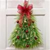 chenxichuzhao Ghirlanda di Natale per porta 50 cm, ghirlanda natalizia in stile rustico, decorazione natalizia per porta di casa, finestra, camino, festa di matrimonio (HS)