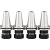 LYXC 4pcs CAT40-ER32-4.00 '' (70 mm) CNC tornio portautensili con borchie CAT40-45°