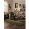 Ted Baker Bexley - Tappeto in lana Woolwich, per soggiorno in lana melange, naturale e fatto a mano, design scandinavo, stile rustico per soggiorno, camera da letto, corridoio, verde, 160 x 230 cm