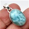 Pendente Fatto A Mano In Argento Sterling 925 Con Gemma Larimar AR-68