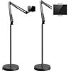 FISIDI Supporto for treppiede for telefono, supporto for telefono cellulare Supporto da pavimento flessibile regolabile a collo di cigno Supporto for tablet Supporto for smartphone da 3,5-10,6 pollici for te