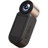 Zoegneer Action cam magnetica compatta da 2,7 K con schermo da 1,47 pollici e batteria da 500 mAh, per escursioni e equitazione, colore: oro