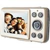 Wakects Videocamera 1080P, Fotocamera ad Alta Definizione con Zoom Digitale 16X, Fotocamera Digitale