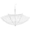 DIYEAH Ombrello Decorativo in Pizzo Bianco, Elegante, Mini | Acciaio Inox e Plastica, Leggero e Robusto, per Decorazione Casa e Opere Artistiche