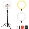 NEEWER Selfie Ring Light da 12 con Controllo App/Telecomando/Treppiede, Luce LED Circolare Bicolore da 3200mAh CRI95 2900K-7000K Compatibile con iPhone per Vlog Trucco Studio Riprese Video, RB12B