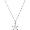 jewellerybox Ciondolo a forma di stella in argento Sterling su catenina da 40,6 cm.