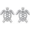Qings Orecchini Tartaruga Argento 925 Orecchini Tartarughe Marine Animali Oceano Regali Estivi di Gioielli per Donne