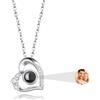 AAQ Collana con foto personalizzata - Collana con proiezione e foto all'interno, regalo donna personalizzato, ideale per Natale e anniversari (Stile-01)
