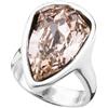 Uno de 50 Original anillo bañado en Plata, disponible en Tres Tallas, y Que incluye Un Cristal de Swarovski® en Color Rosa Nude y Forma de pavo Real.