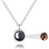 AAQ Collana con foto personalizzata - Collana con proiezione e foto all'interno, regalo donna personalizzato, ideale per Natale e anniversari (Stile-09)