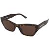 Balenciaga BB0447S 002 | Occhiali da Sole Graduati o Non Graduati | Prova Online | Plastica | Cat Eye | Marrone, Havana | Adrialenti