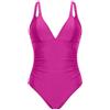 Generico Costume Intero Donna Piscina Intero Sportivo Costumi Interi con Coppe Imbottiti Push Up Costume Contenitivo Pancia Curvy Beachwear Tankini Brasiliana per Nuoto Vacanze Swimsuit Beachwear