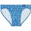 Hom Slip Micro Comfort Beachcomber Briefs da Uomo (Confezione da 1), Stampa Foglie Astratte Marine e Bianche, L