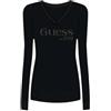 GUESS Maglione Donna Saylor W5BR41Z2NQ2 (IT, Testo, XS, Regular, Regular, Jblk)