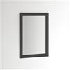 ARHome Specchiera Parete, Smart, 70 x 50, Nero, Specchio Parete Muro, Made in Italy