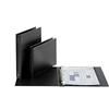 Favorit 100460473 Raccoglitore Pvc Formato Interno 30X42 cm 4 Anelli Diametro 30 mm, Nero