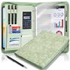 Leathario Cartella Portadocumenti A4 in Pelle PU Portablocchi Unisex per Ufficio Conferenza Cartellina Custodia Organizzatore con Quaderno regalo uomo e donna