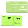 BEIMEIII Tombola Sciolto 1-100 Numeri Tombola Perdere 5 x 10 cm Blocchetti Numerati Demolizione Tombola Prezzi per Events Party Lotterie Blocchi di ricevuta Mostra Raffle Ticket (Verde)