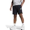 adidas Pantaloncini Shorts UOMO Adidas Ess 3-Stripes French Terry Nero Bianco Cotone