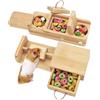 Generisch Hamster Enrichment Toys - Wooden Interactive Foraging Toy for Pet | Small Pet Puzzle Game | for Guinea Hog Hamster Ferret Bunny Chinchilla Hedgehog Gerbil