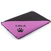 Mr. Doggy Materassino per cani personalizzato impermeabile e lavabile - Materasso per cani grande, piccolo e medio - esterno e interno - letto per cani resistente (S - 75 x 50 x 6 cm - Malva)
