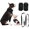 Huifengjie Maglioncino Invernale per Cane Taglia Piccola e Media - Cappotto, Gilet in Pile Caldo, Vestito Felpa (Nero, M)
