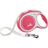 flexi New Comfort L Tape 8 m Guinzaglio Retrattile per Cani, Nylon, Rosso, 1 Count (Pack of 1)