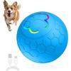 AOUZOVLI Pallina Interattiva Per Cani | Palla Interattiva Intelligente | Palla Rotante Automatica | Due Modalità Di Movimento Automatico + Luci LED | Ricaricabile Tramite USB | Diametro 5,6 Cm | Colore: Blu