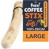 Fuzzl Coffee Stix - Giocattolo da masticare per cani di grossa taglia, giocattoli naturali da masticare per cani, a lunga durata, per masticatori aggressivi, giocattolo forte per cani durevole