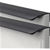 SpeeSy Pomello per porta invisibile Maniglia per armadi Maniglia per armadio Maniglia a scomparsa in alluminio per armadio Armadio da cucina Maniglie per cassetti Maniglie per mobili Cancello Nero 2 pez