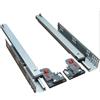 Ram Industrie Q50 - Coppia di guide telescopiche invisibili per cassetti, estrazione totale, chiusura soft, con ganci (450 mm)