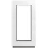 Framex Finestra per cantina - Vetro fisso (Fib) Bianco 40 x 100 cm 2 scomparti 32 mm (4/24/4) Finestra da giardino/finestra in plastica larghezza x altezza 400 x 1000 mm