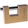 Promotion & Beyond LUCCHETTO per SERRANDA in OTTONE MAURER 50 mm Pistone Acciaio