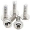 AYRTEGI Viti a testa bombata con esagono incassato M2 .5 M3 M4 M5 M6 M8 in acciaio inossidabile 304 ISO7380.2 bullone a collare wanglan(10mm,M4 10pcs)