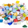 GBKDQQ Pietre per mosaico in vetro da 1 kg (1 x 1 cm) - Mini piastrelle colorate per fai da te, bricolage, bagno e cucina - Piastrelle a mosaico di alta qualità per fai da te, progetti d'arte e posa a
