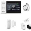 HUXGO® HXA007 Antifurto casa wireless WiFi + GSM con Sirena| Kit allarme casa senza fili con 1x sensori di movimento, 1x sensori di allarme per finestre/porte | Per Casa, Ufficio