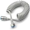 txuzong Tubo Doccia Flessibile Telescopico 5 Metri - con Connessione in Acciaio Inossidabile - Compatibile con Doccette a Mano, WC, Pistole da Bagno e Lavandini (Antigoccia, Antitorsione, Alta Pressio