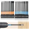 Msauifncp Set 20 Inserti per Avvitatore Magnetici in Lega S2 10 Punte a Stella (T6-T40) 10 Punte Esagonali (1,5-8,0 mm) Inserti per Avvitatore Professionali 100 mm per Trapano a Percussione Riparazione Auto