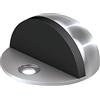 BASI Fermaporta per montaggio a pavimento, in acciaio inox, supporto per porta, fermaporta in argento, protezione per pareti e mobili
