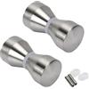 Yuaaoh Maniglia per Porta Doccia in Vetro Pomelli Box Doccia 2 Coppie Maniglia Porta Scorrevole Doccia Spazzolato Pomelli Doccia Acciaio Inox 304 Pomolo Porta Vetro 6-18mm per Cucina Bagno Casa Ufficio Hotel