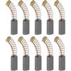 sourcing map 10 spazzole di carbone da 12 mm x 5,8 mm x 4 mm, spazzola per smerigliatrice 6 # motore elettrico, ricambio per smerigliatrice angolare, lucidatrice per utensili elettrici di riparazione