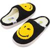 ZHPTO SmileyWorld® Pantofole Peluche Uomo Donna Ciabatte da Casa Morbide Antiscivolo Calde Comode pile Scarpe di Inverno Interni Esterni Giallo Nero