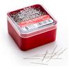 Leone DELL'ERA Spilli Inflex - in acciaio temperato nichelato - Scatola da 250 g., N°8 mm 0,60 x 34