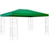 QUICK STAR Tetto di Ricambio per Gazebo 3x4m Verde