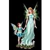 Figuren Shop GmbH Figurina Elfo Madre Con Figlia E Coniglio Fantasy Decorazione 41cm