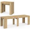 IDMarket - Consolle allungabile ORLANDO, 10 posti, 235 cm, legno effetto faggio