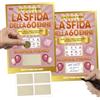 KAÏDENSÏ La Sfida del Compleanno 60 Anni Donna - Gioco Gratta e Scopri, 2 Volantini A5 Personalizzabili - Design Rosa e Oro - Sorpresa Compleanno Originale