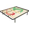 Win Bed - Rete Ortopedica - Rete Matrimoniale Ortopedica 160x190 a Doghe in Legno Multistrato. Struttura Telaio in Acciaio con Doppio Rinforzo e 4 Piedi Smontabili con tappi antiscivolo (160X190)